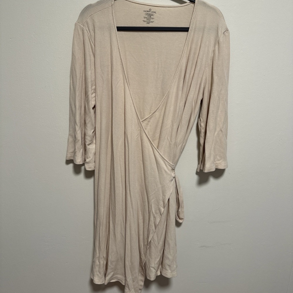 Caden Lane Women's Maternity Robe 3/4 Sleeve, Soft Loungewear